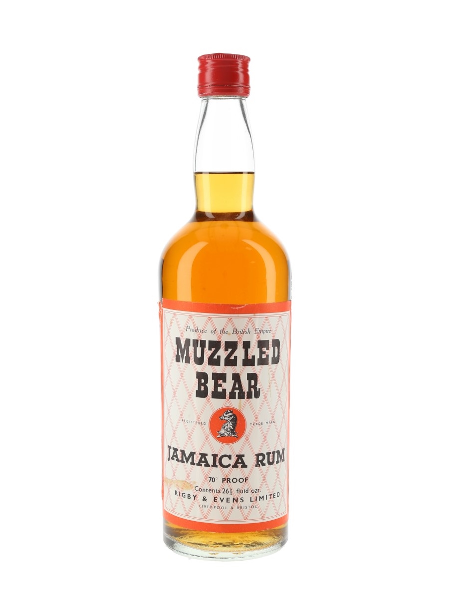 Muzzled Bear Jamaica Rum Bottled 1960s - Rigby & Evens Limited 75.7cl / 40%