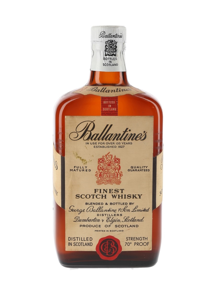 【古酒】1970年台流通　青赤旗　Ballantine's FINEST バランタイン30年 1970年代ボトル - ウイスキーの庭