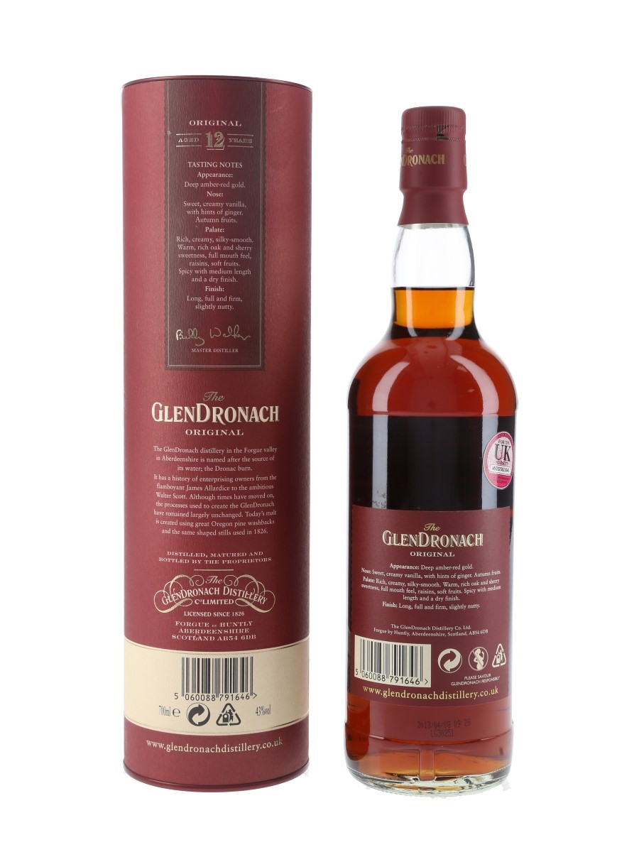 J*3様 未開封　GLENDRONACH 12 YEARS OLD 700ml Glendronach 12 Year Single Malt Scotch