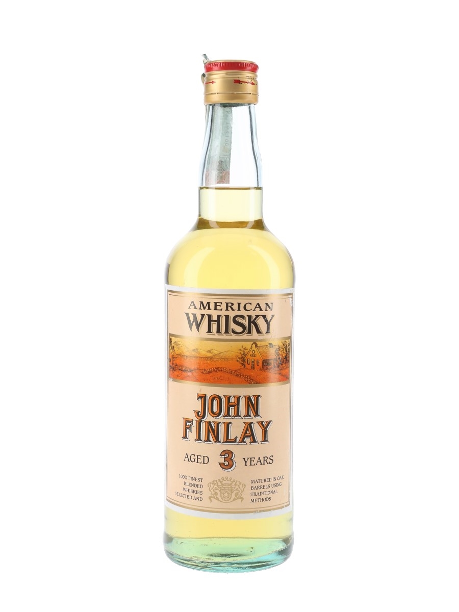 John Finlay 3 Year Old American Whiskey Bottled 1990s - Distillerie Valdoglio 70cl / 40%