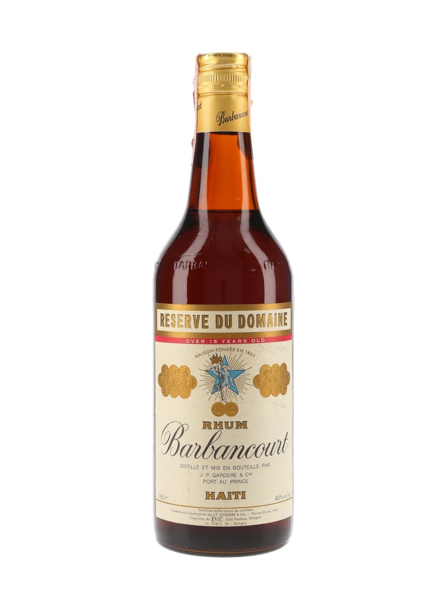 Barbancourt 15 Year Old Reserve du Domaine Rhum Bottled 1960s-1970s - D&C 75cl / 43%