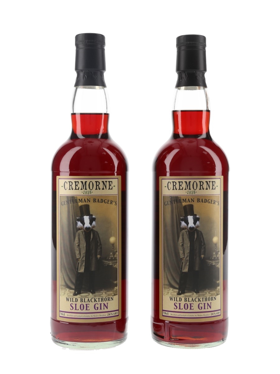 Cremorne Gentleman Badger's Wild Blackthorn Sloe Gin  2 x 70cl / 26%