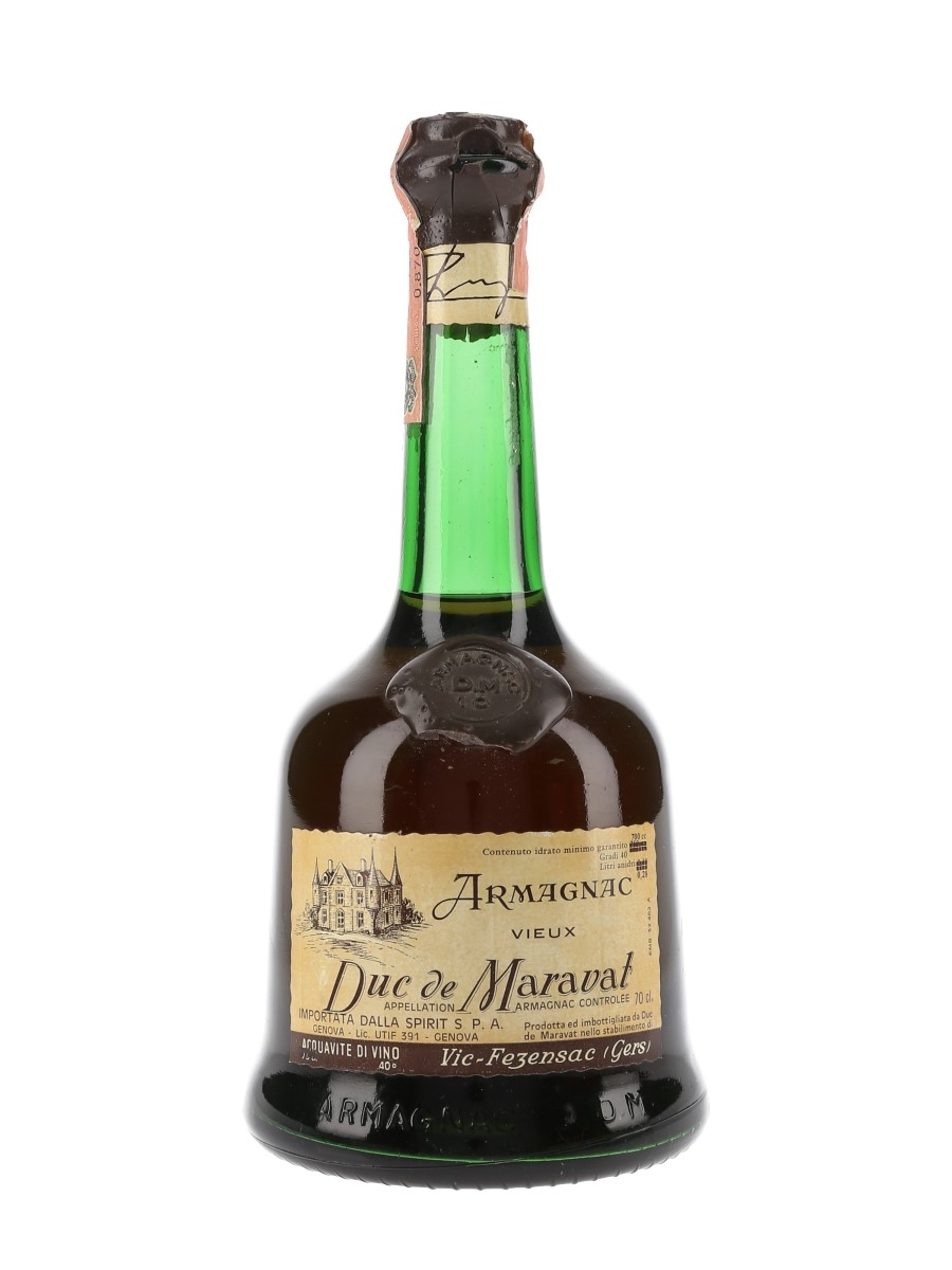 Duc de Maravat Armagnac Bottled 1970s - Spirit 70cl / 40%