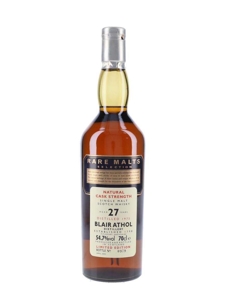 Blair Athol 1975 27 Year Old Bottled 2003 - Rare Malts Selection 70cl / 54.7%