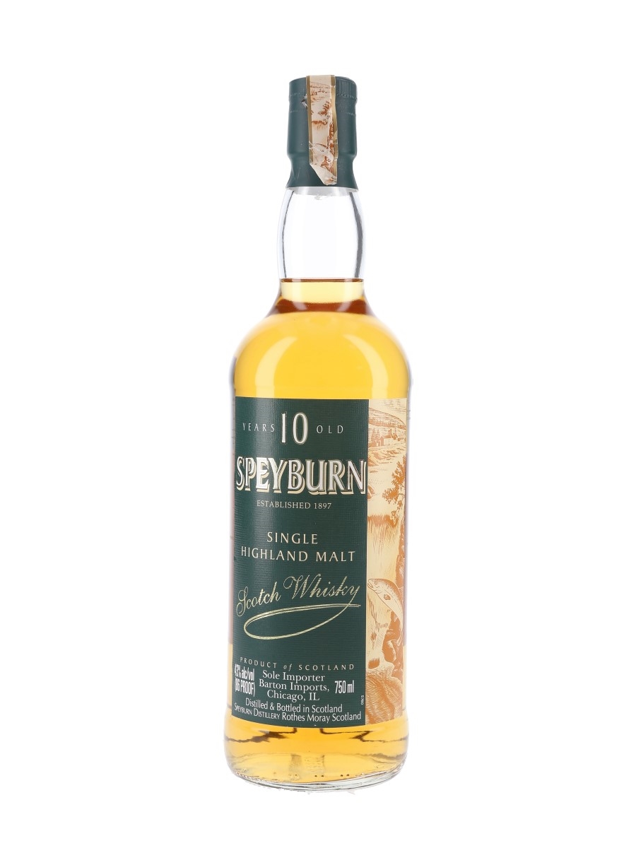 Speyburn 10 Year Old Bottled 1990s - Barton Imports 75cl / 43%