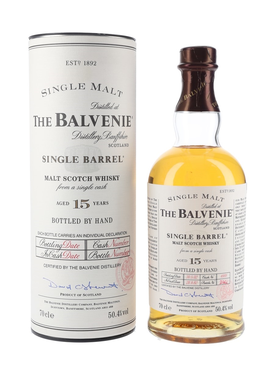 Balvenie 1982 15 Year Old Single Barrel 4889 Bottled 2002 70cl / 50.4%