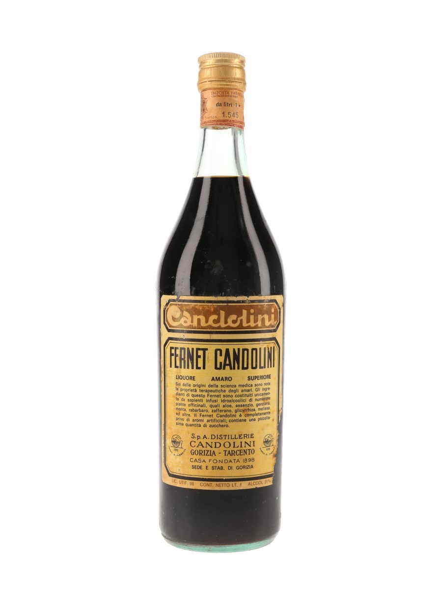 Fernet Candolini Bottle 1960s-1970s 100cl / 21%