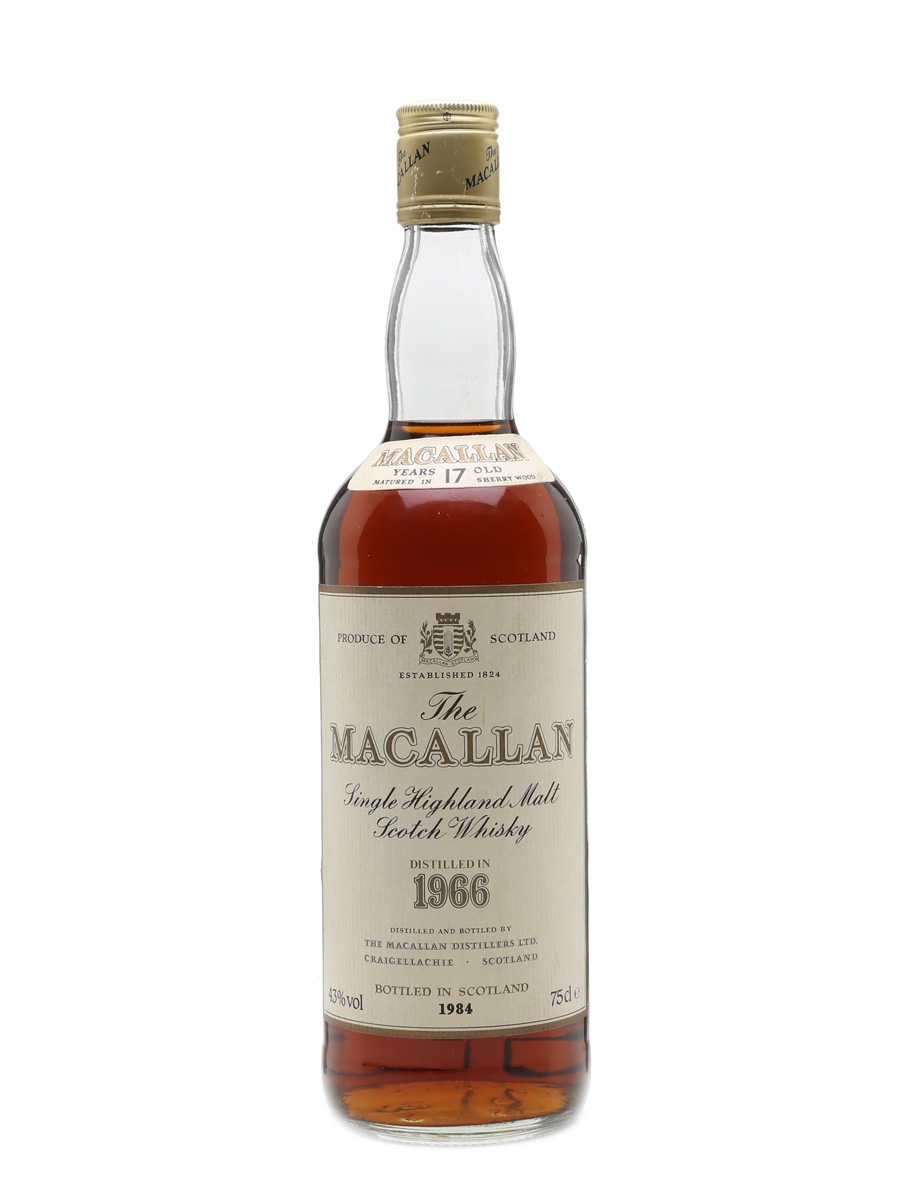 Macallan 1966 17 Year Old Bottled 1984 75cl / 43%