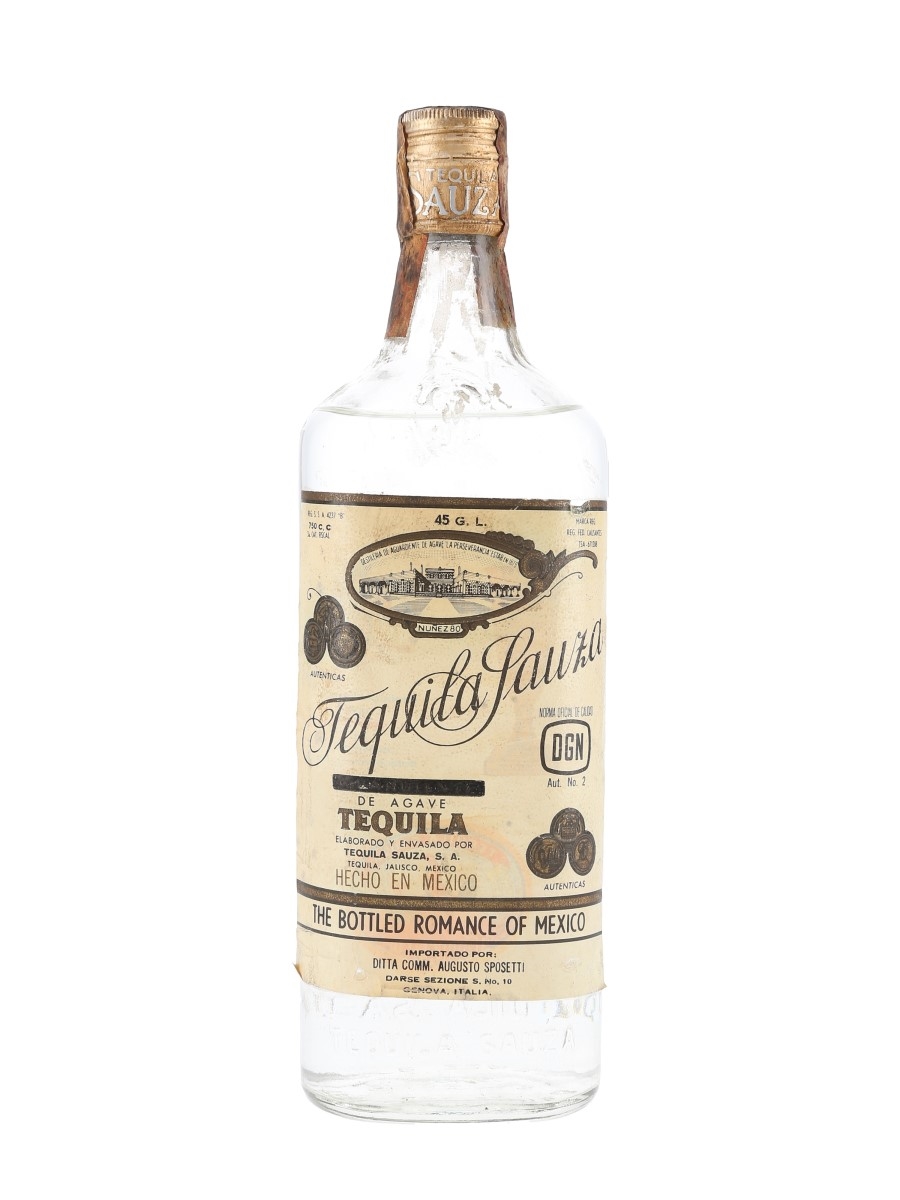 Sauza Tequila Bottled 1970s - Augusto Sposetti 75cl / 45%