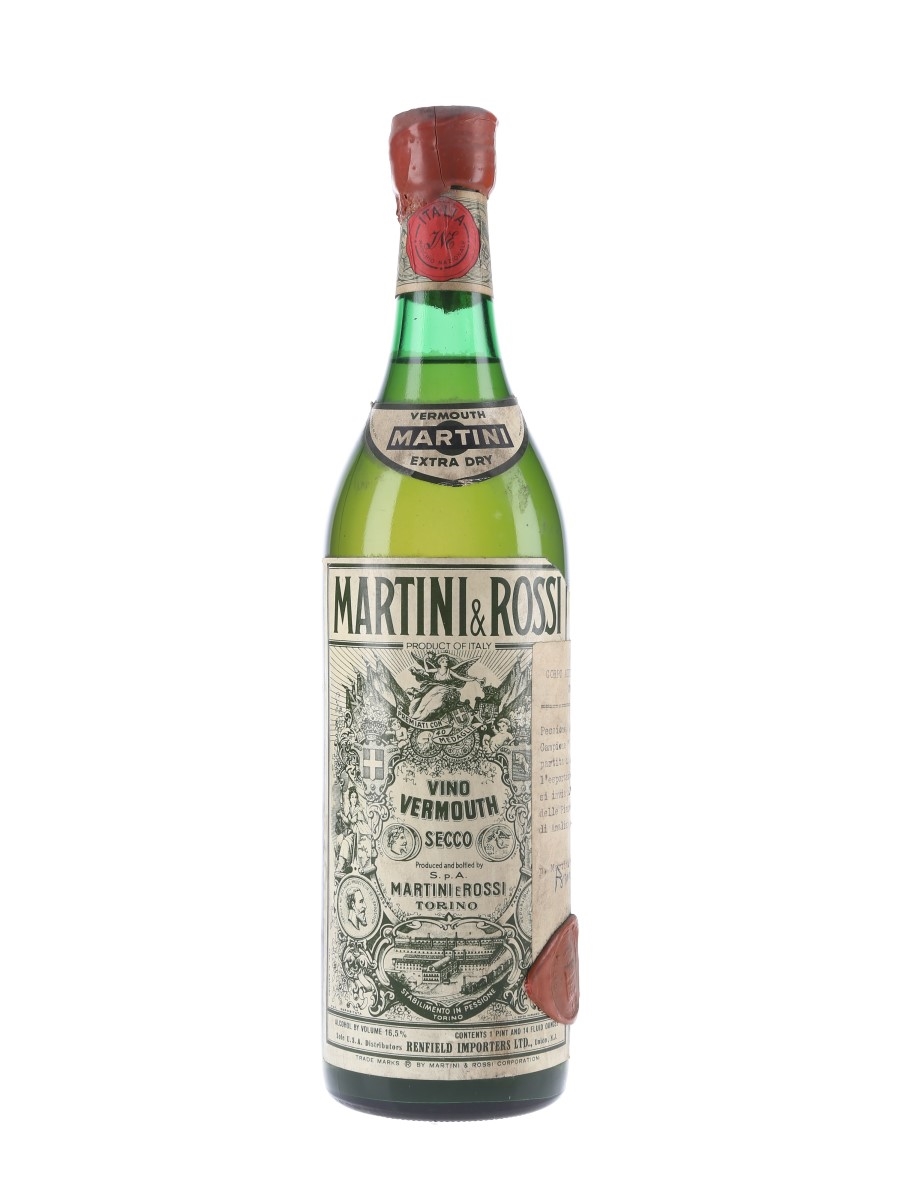 Martini Extra Dry Bottled 1970s - Renfield 88.7cl / 16.5%