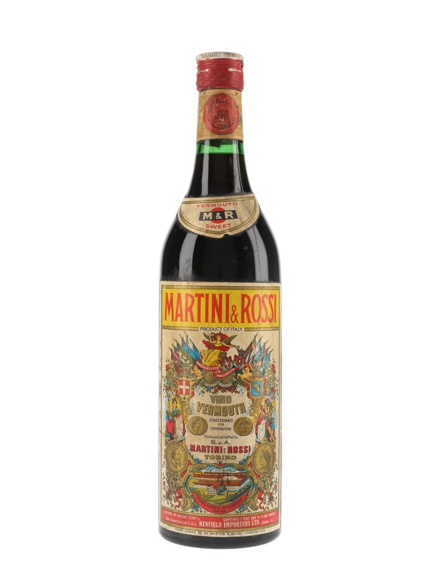 Martini Vermouth Sweet Bottled 1970s - Renfield 88.7cl / 15.95%