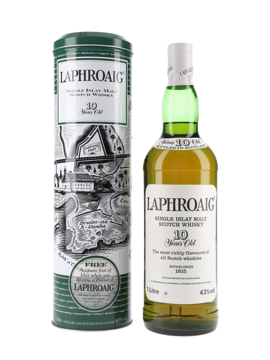 Laphroaig 10 Year Old Bottled 1990s - Pre Royal Warrant 100cl / 43%