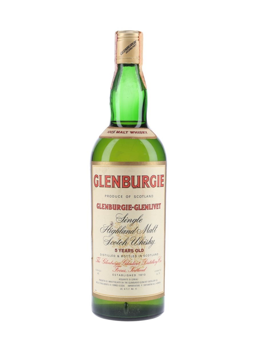 Glenburgie Glenlivet 5 Year Old Bottled 1970s - Soffiantino 75cl / 40%