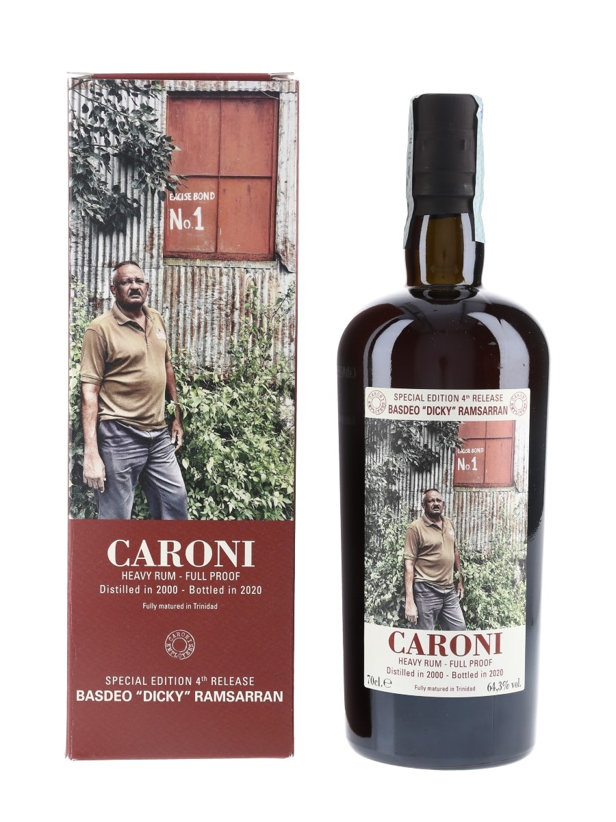 Caroni 2000 Heavy Rum Full Proof 4th Employees Release Bottled 2020 - Baseo 'Dicky' Ramsarran 70cl / 64.3%