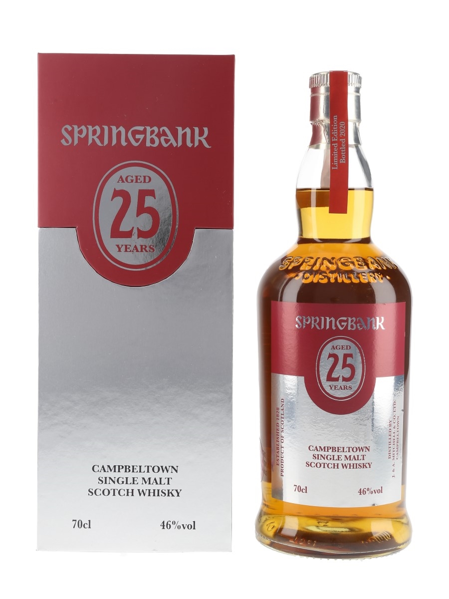 Springbank 25 Year Old Bottled 2020 70cl / 46%