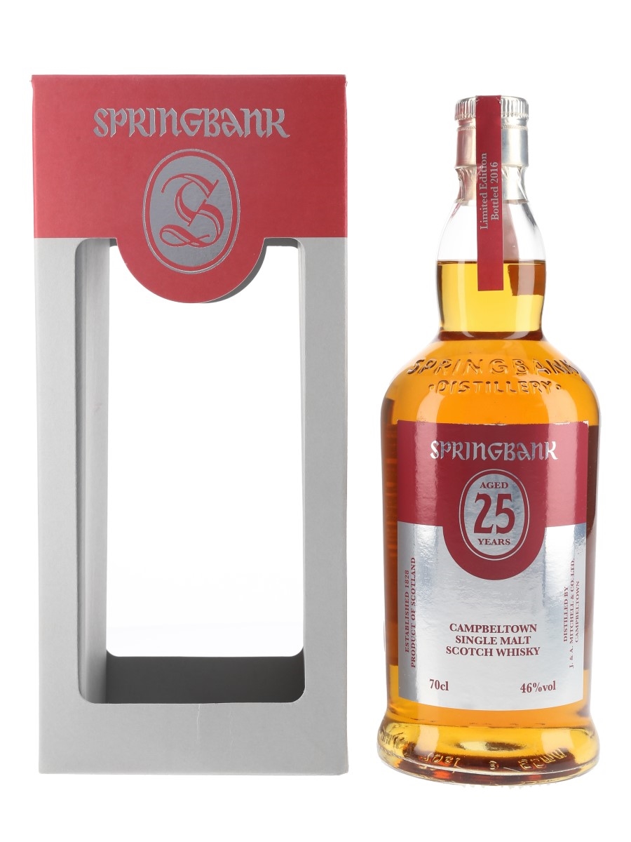 Springbank 25 Year Old Bottled 2016 70cl / 46%