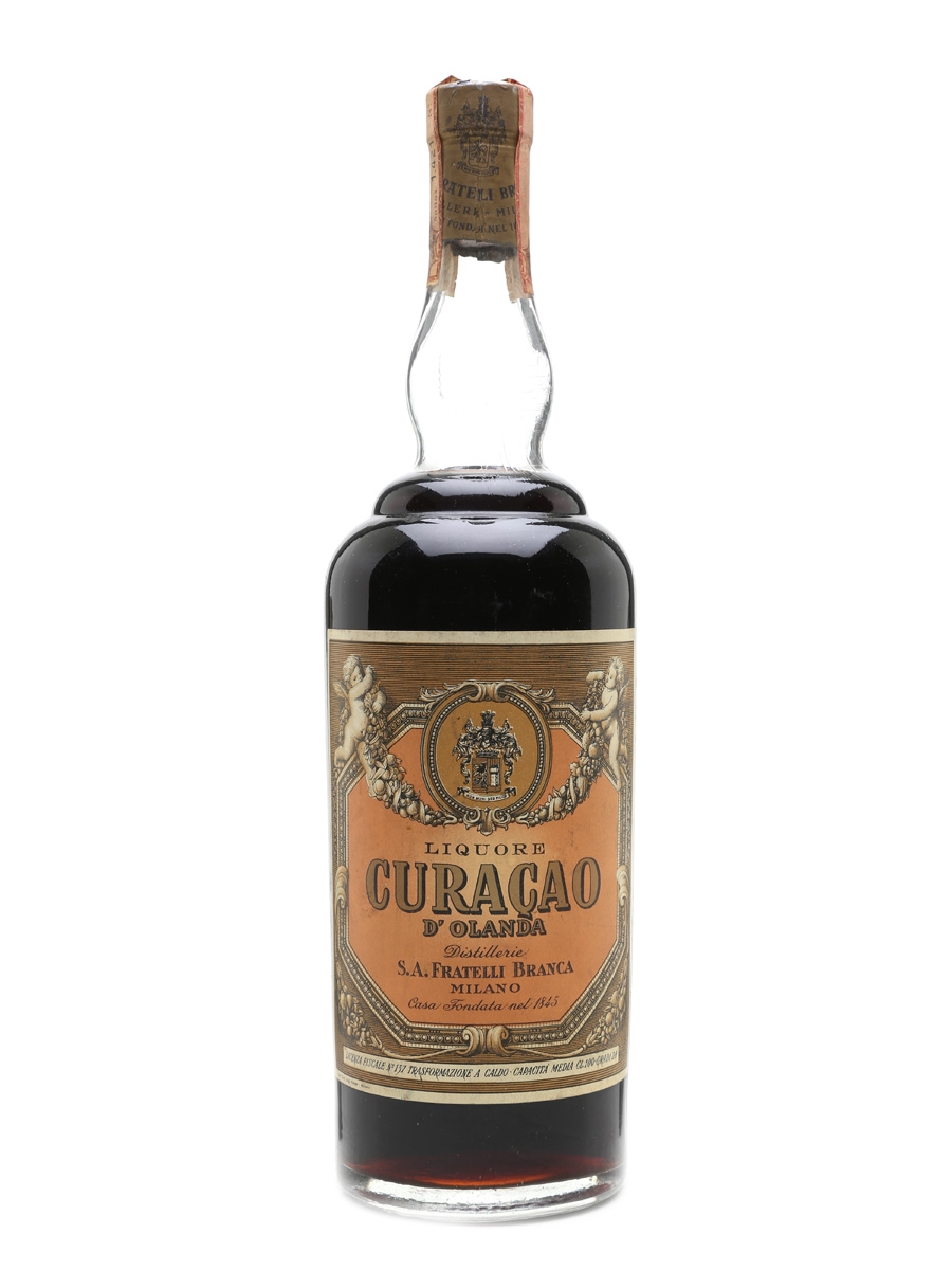 Branca Curacao D'Olanda Liqueur Bottled 1970s 100cl