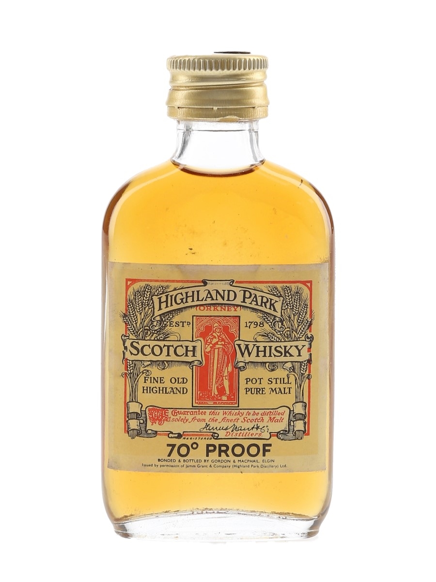 Highland Park Bottled 1970s - Gordon & MacPhail 5cl / 40%