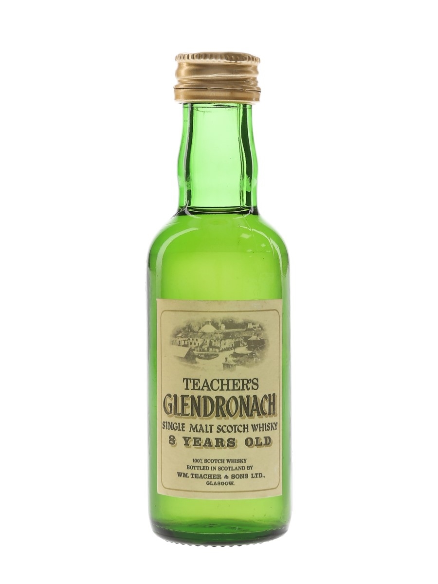 Glendronach 8 Year Old Bottled 1980s - Wm Teacher & Sons 5cl