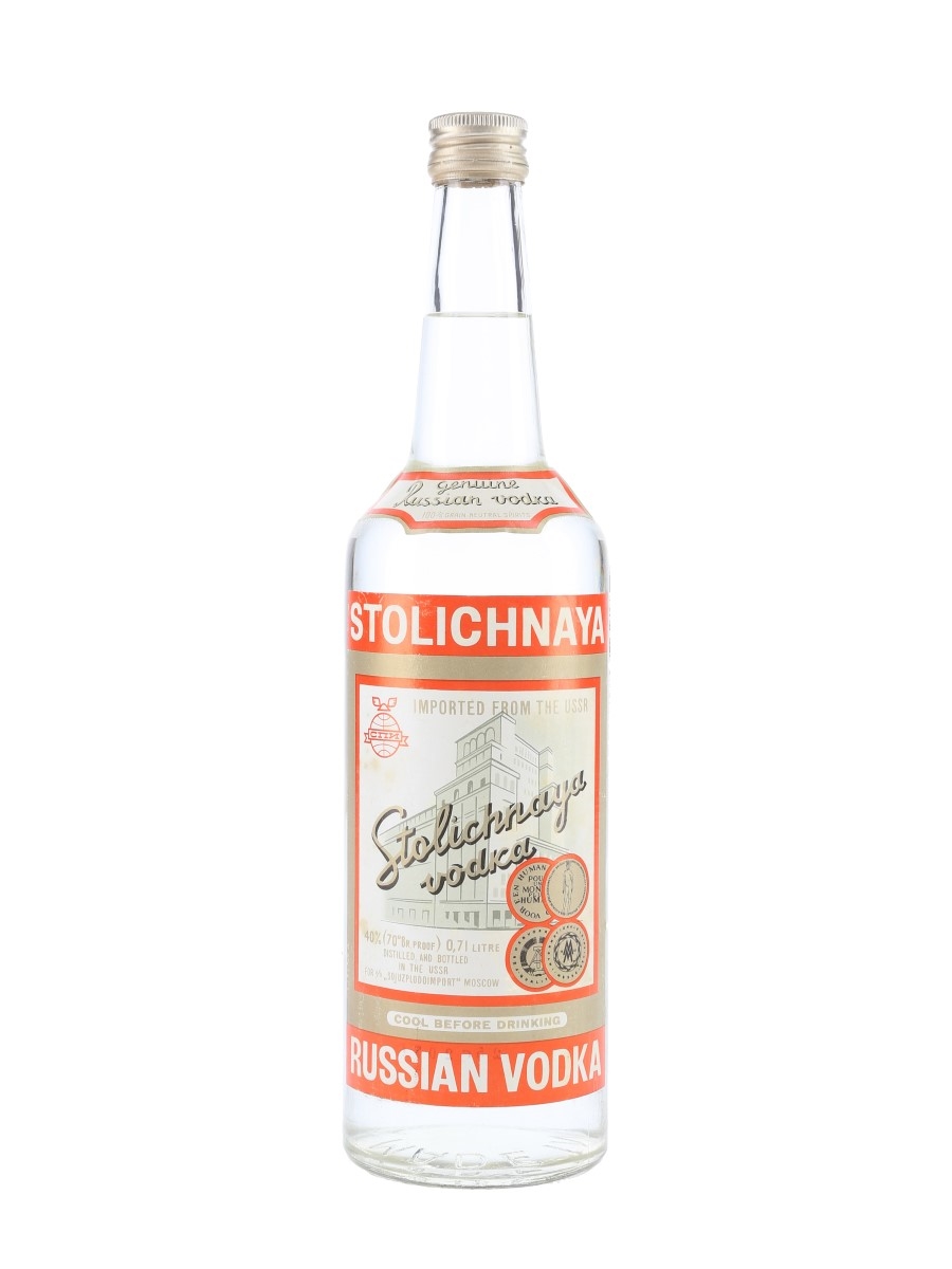 Stolichnaya Russian Vodka Bottled 1970s 70cl / 40%