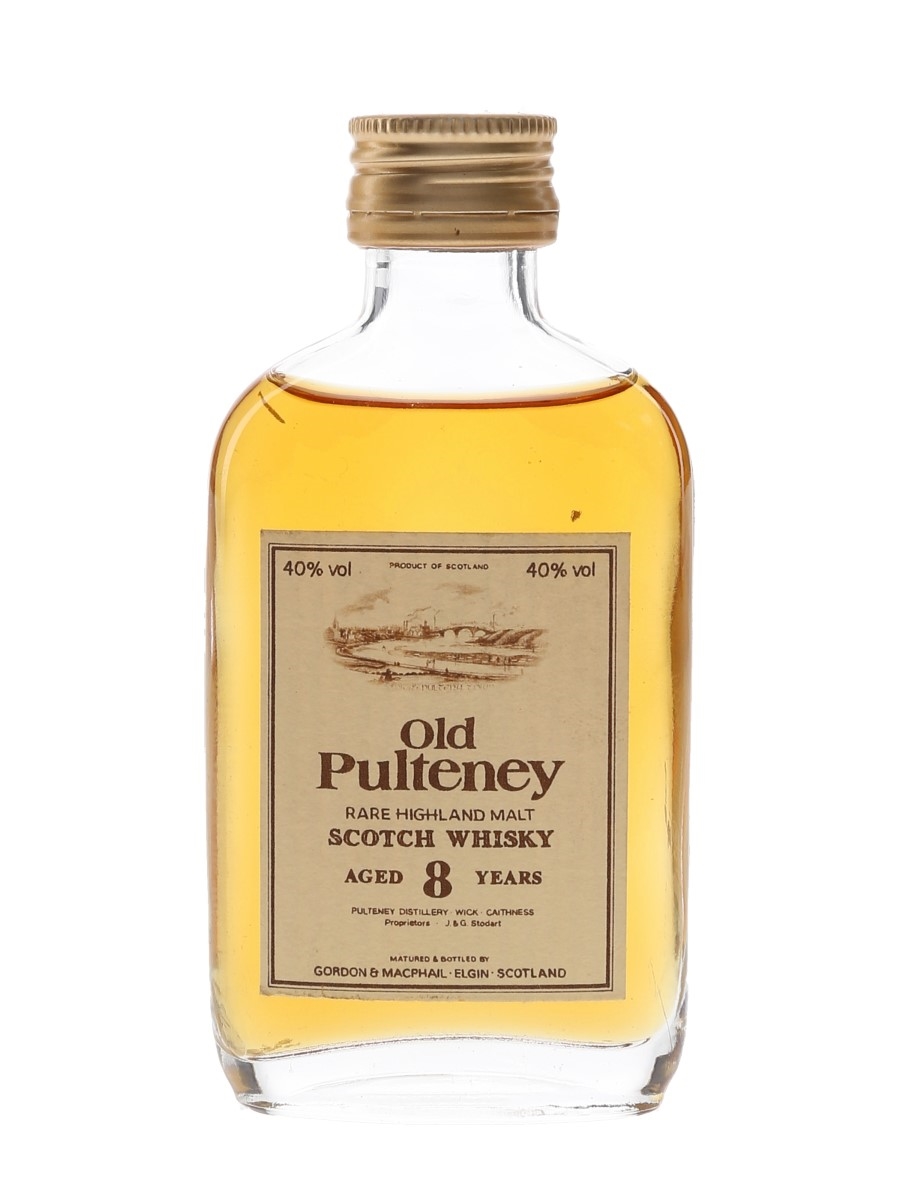Old Pulteney 8 Year Old Bottled 1980s - Gordon & MacPhail 5cl / 40%
