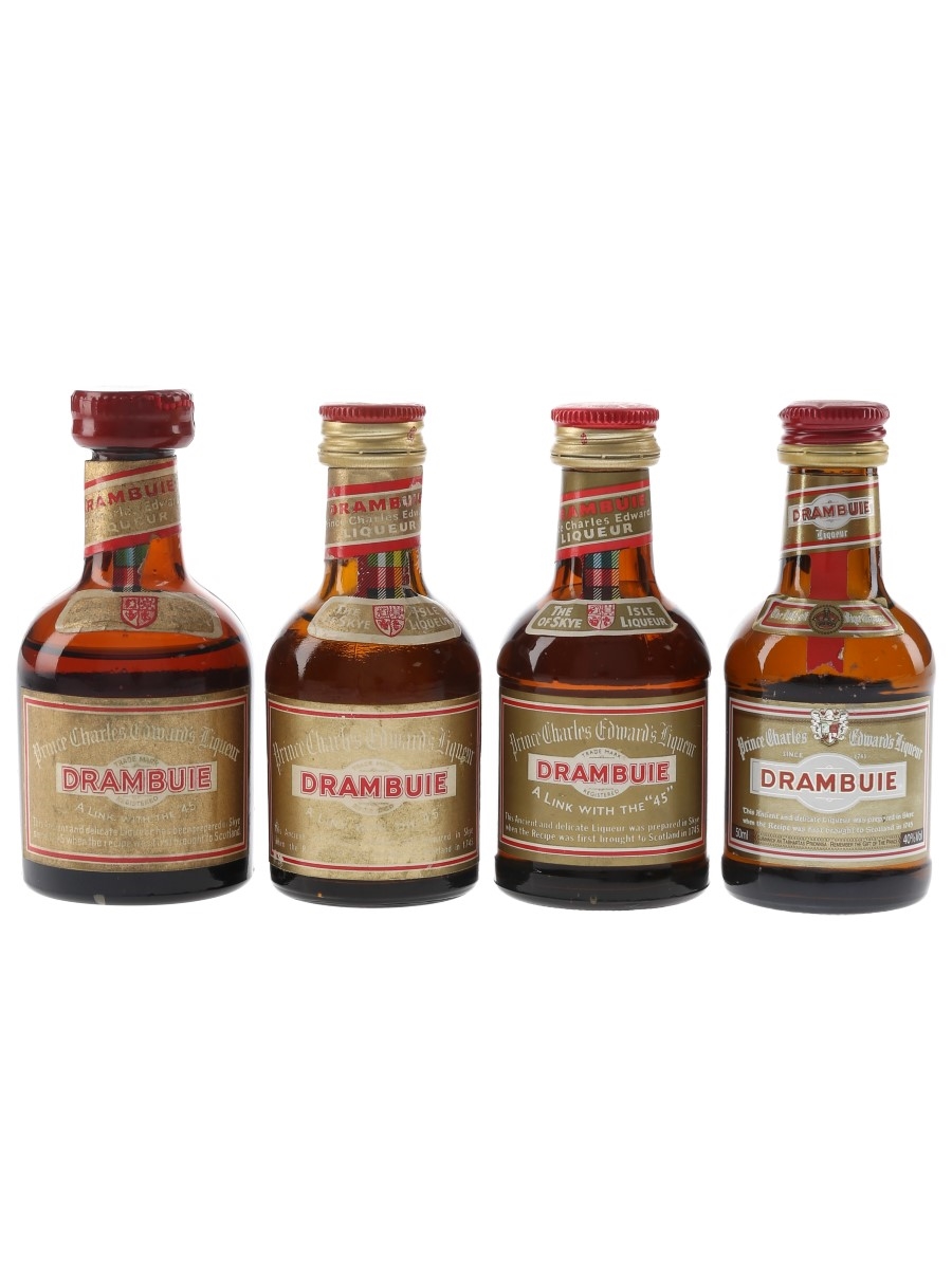 Drambuie Bottled 1960s & 1990s 4 x 5cl / 40%