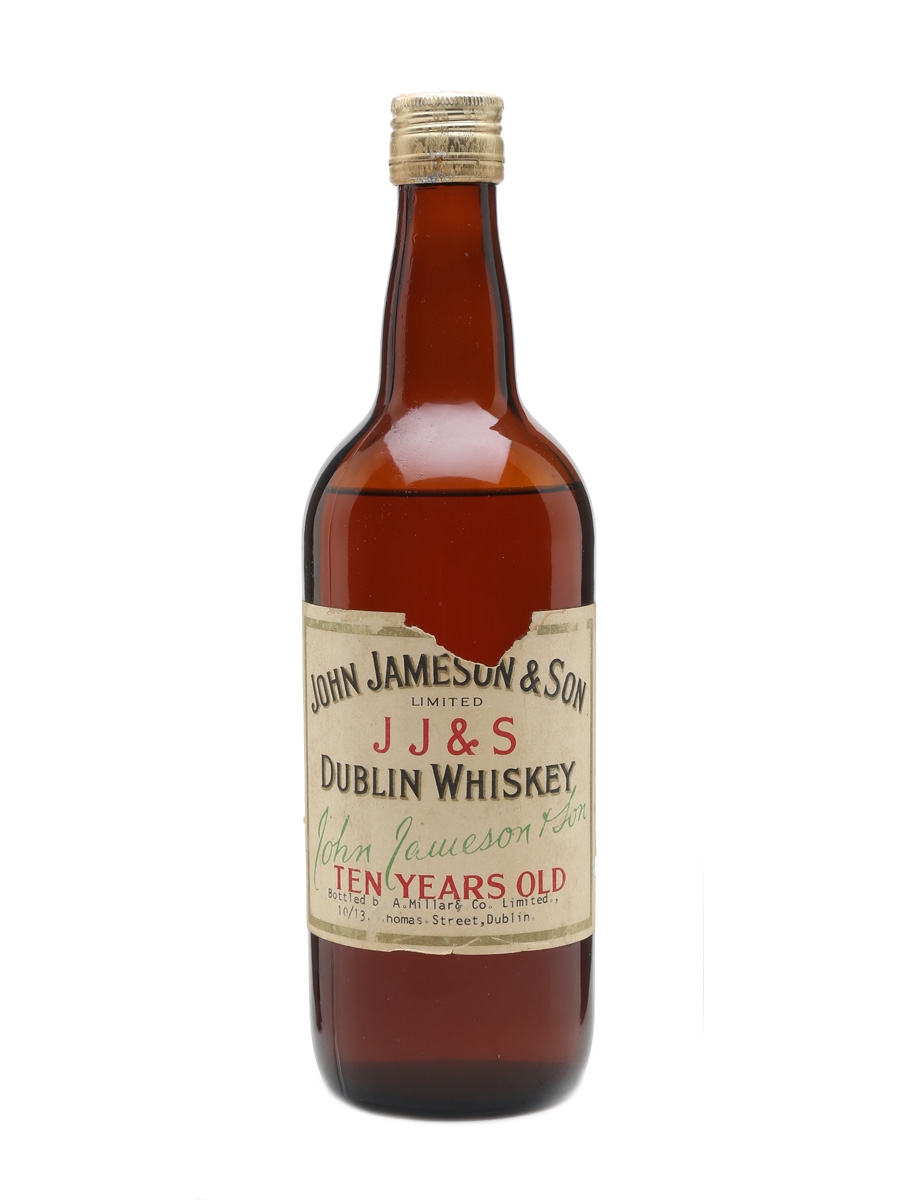 Jameson 10 Year Old Bottled 1950s - A Millar & Co 75cl / 40%
