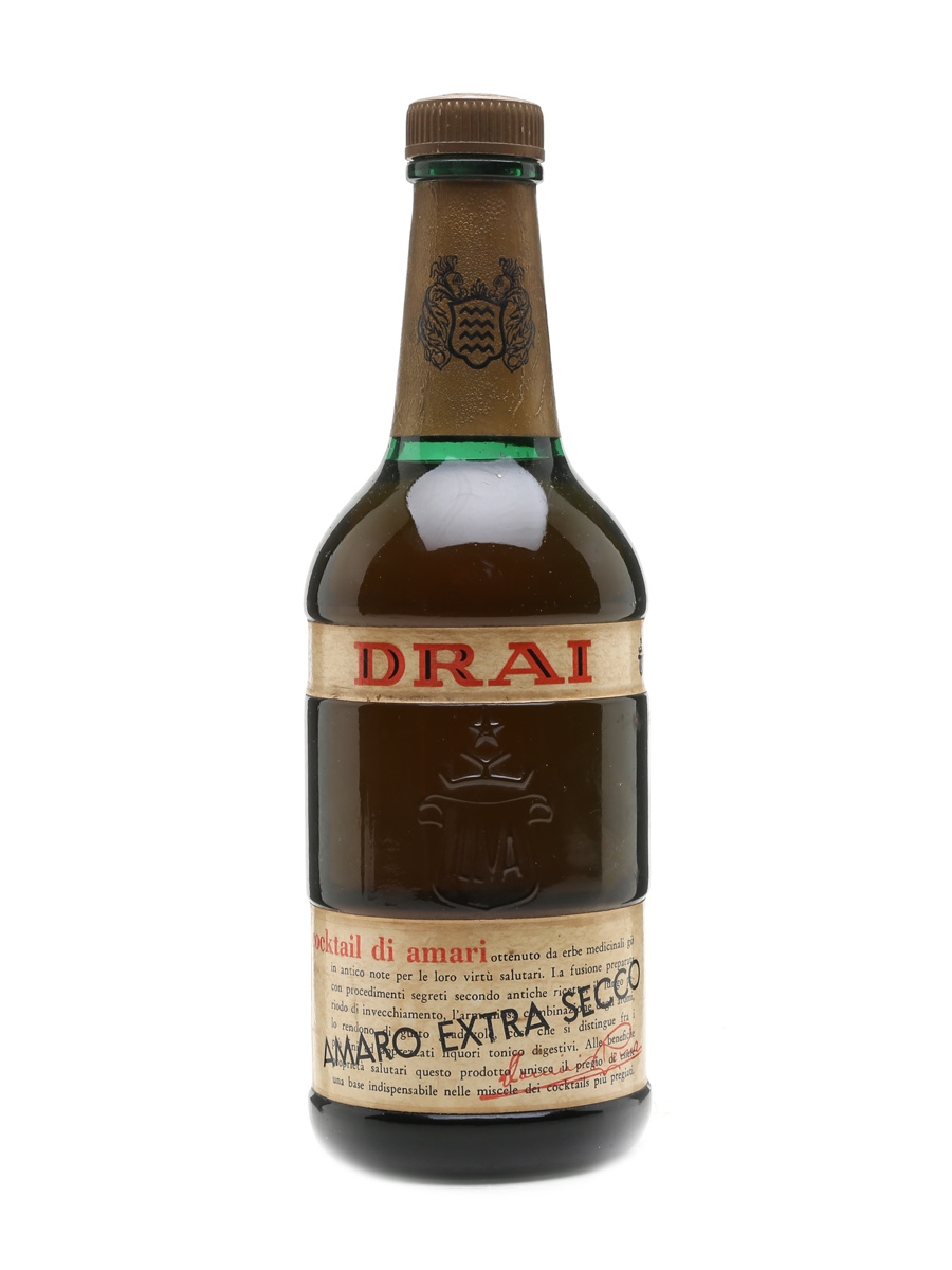 Saronno Drai Amaro Extra Secco Bottled 1950s 75cl