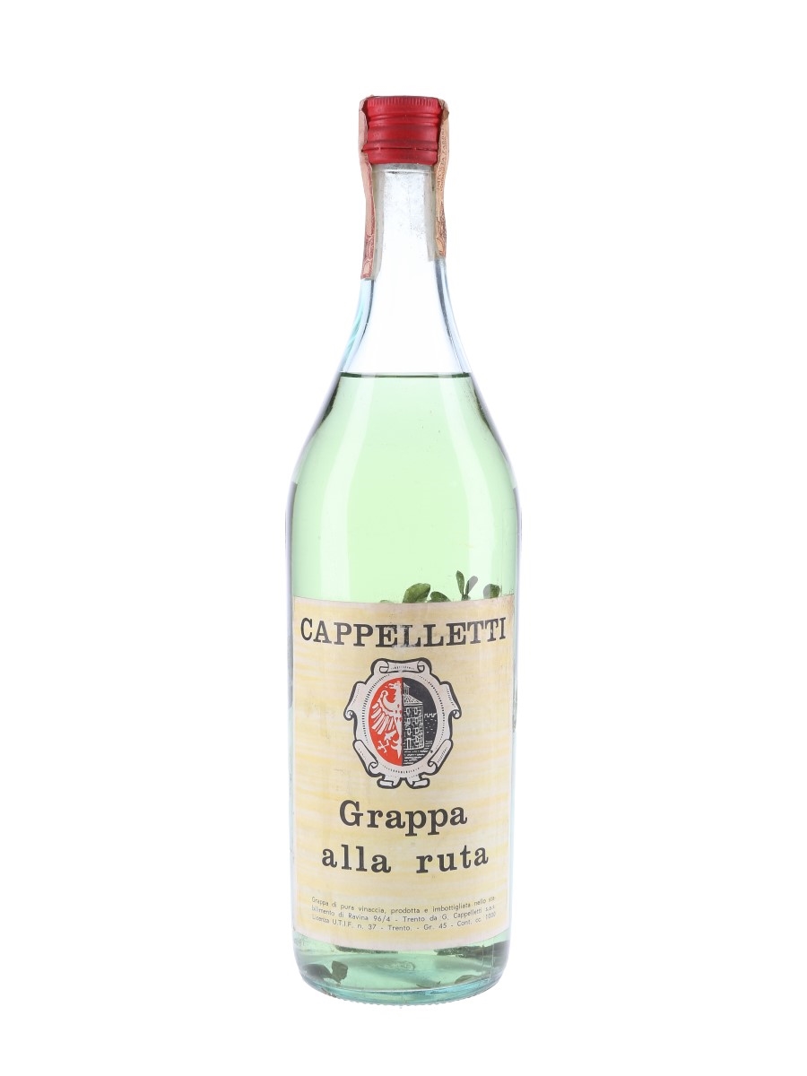 Cappelletti Grappa Alla Ruta Bottled 1960s-1970s 100cl / 45%