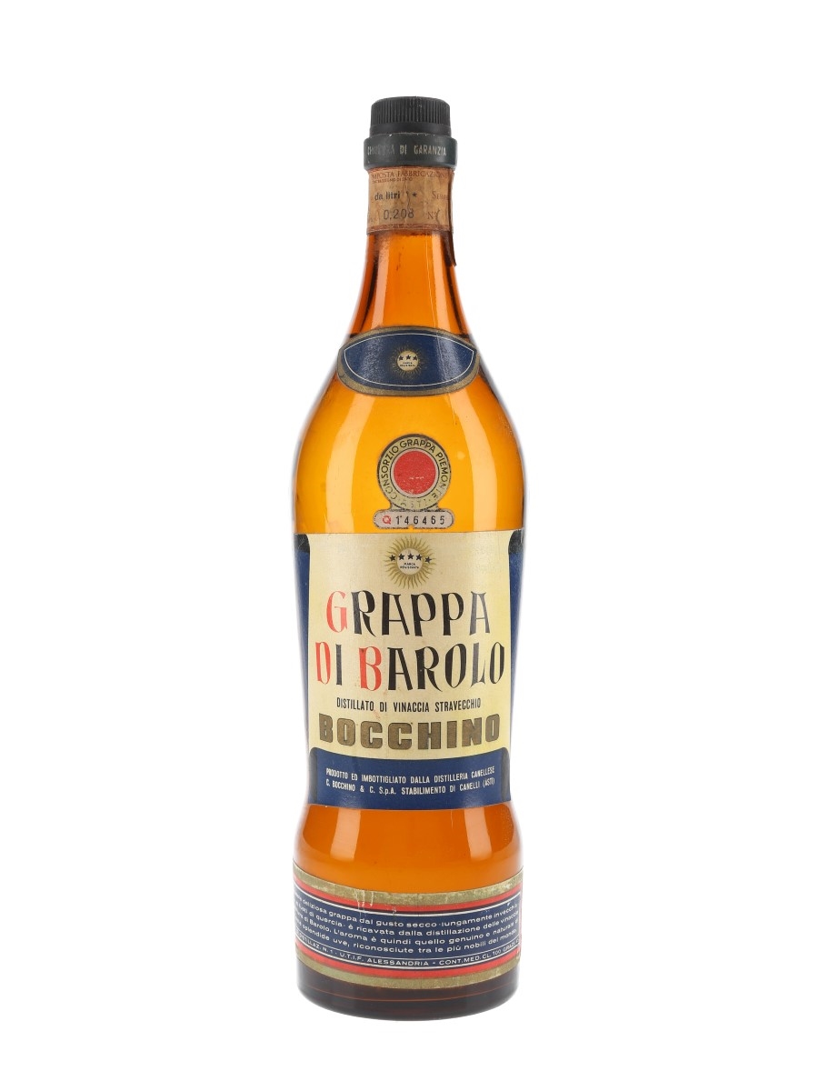 Bocchino Grappa Di Barolo Bottled 1960s-1970s 100cl / 45%