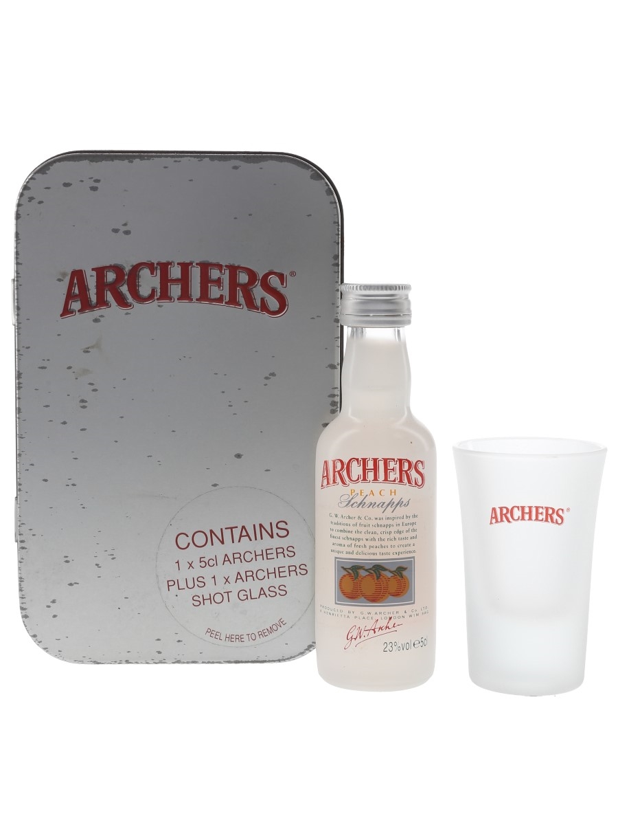 Archers Peach Schnapps With Shot Glass  5cl / 23%