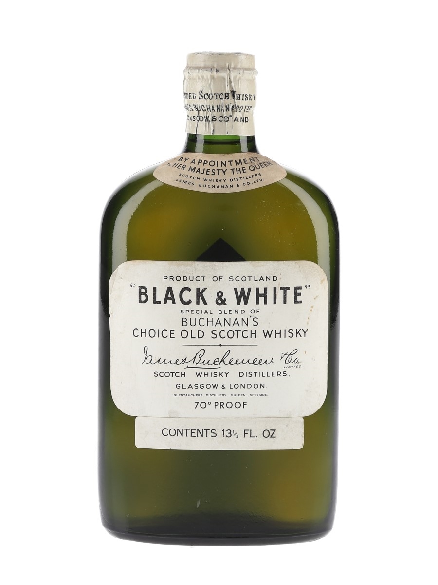 Buchanan's Black & White Spring Cap Bottled 1960s 37.8cl / 40%
