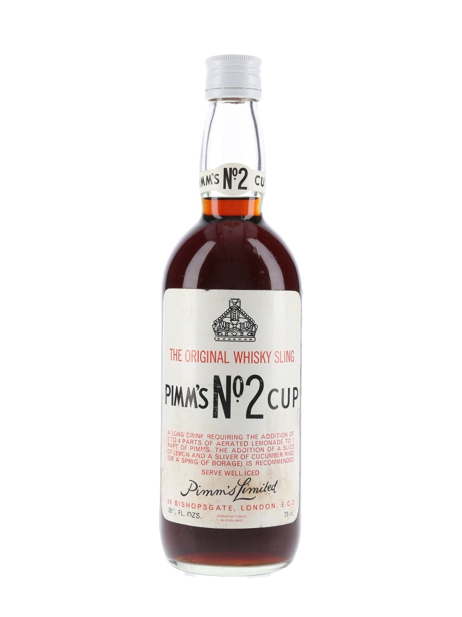 Pimm's No.2 Cup Whisky Sling Bottled 1970s 75cl