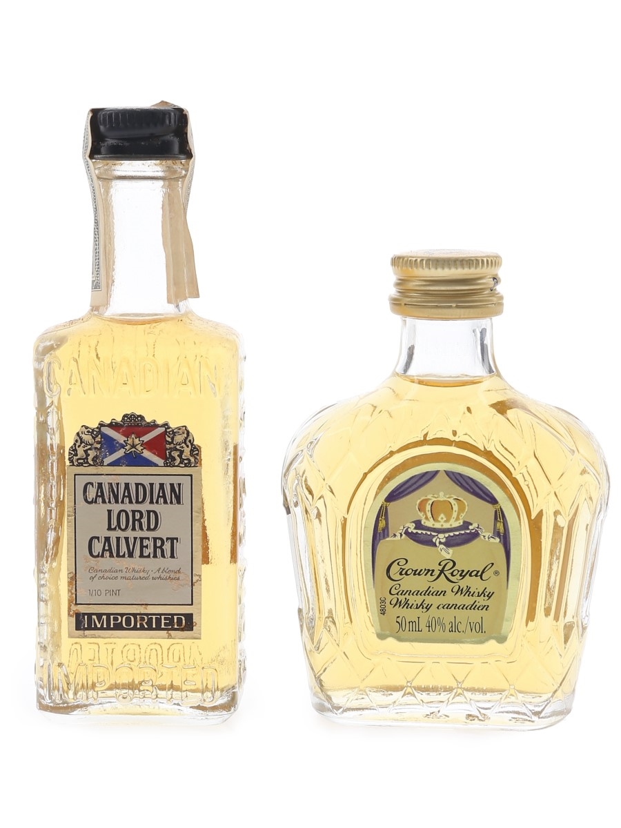 Canadian Lord Calvert & Crown Royal  4.7cl & 5cl