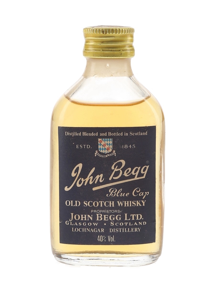 John Begg Blue Cap Bottled 1980s 5cl / 40%