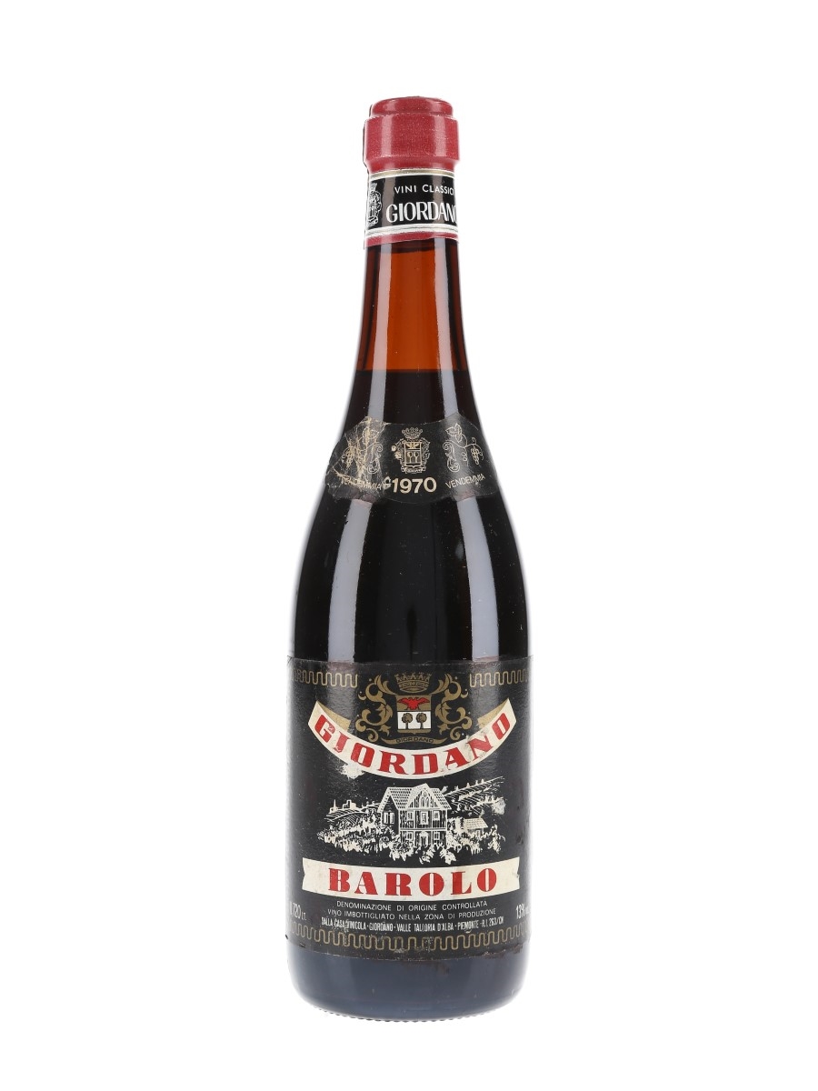 Barolo 1970 Giordano  72cl / 13%