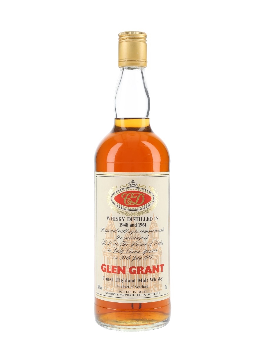 Glen Grant 1948 & 1961 Royal Wedding Bottled 1981 - Gordon & MacPhail 75cl / 40%
