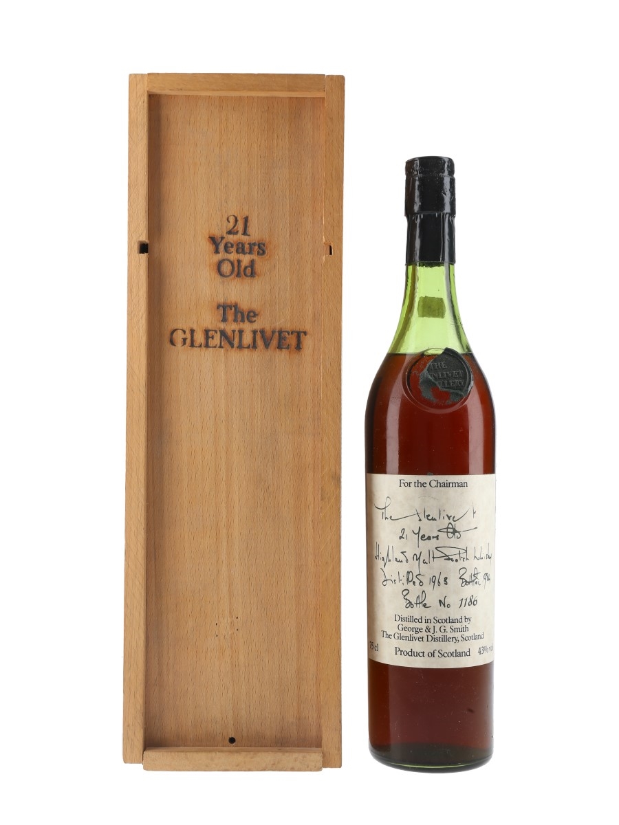 Glenlivet 1963 21 Year Old For The Chairman Bottled 1984 75cl / 43%