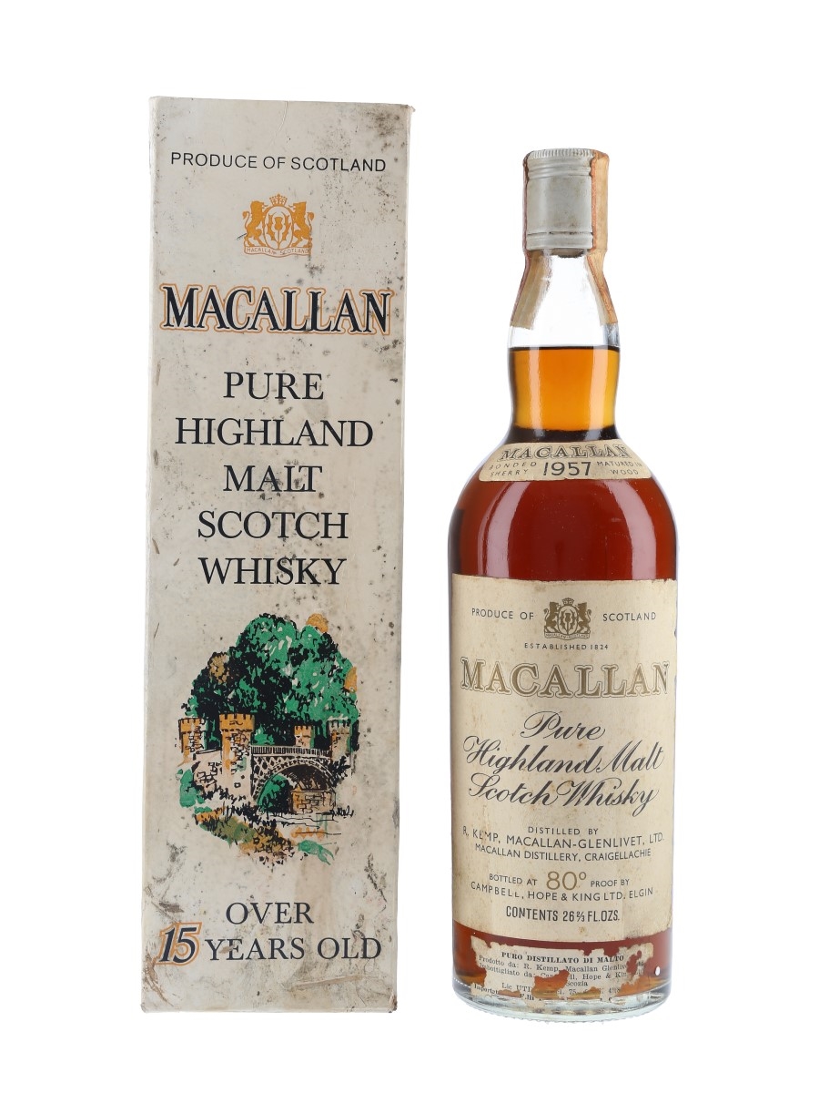 Macallan 1957 Campbell, Hope & King Bottled 1970s 75cl / 46%
