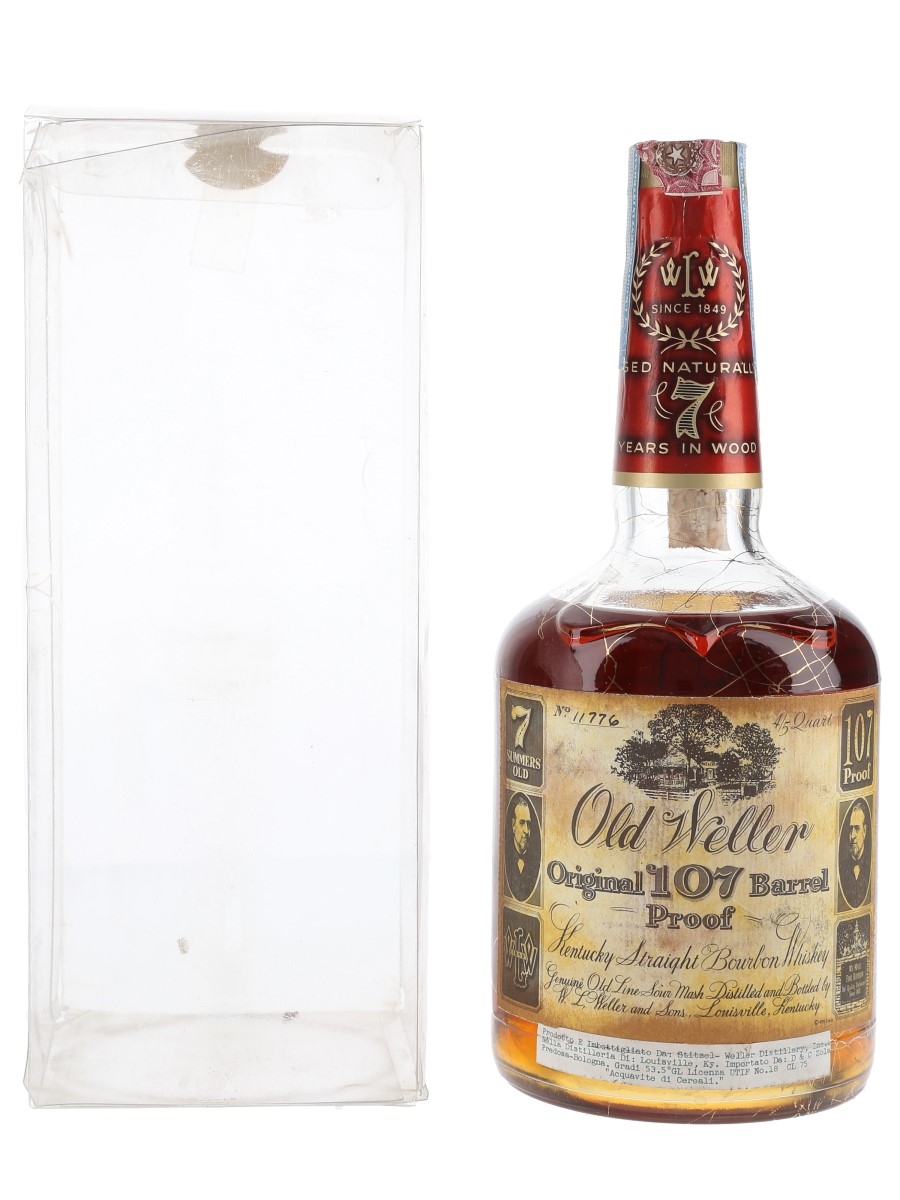 Old Weller 7 Year Old The Original 107 Proof Bottled 1970s - Stitzel Weller 75cl / 53.5%