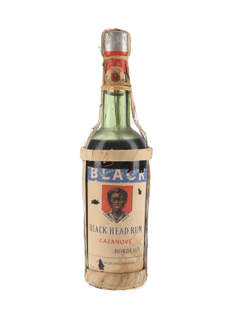 Black Head Rum Bottled Early 20th Century - W S Wood & Co. 35cl-40cl
