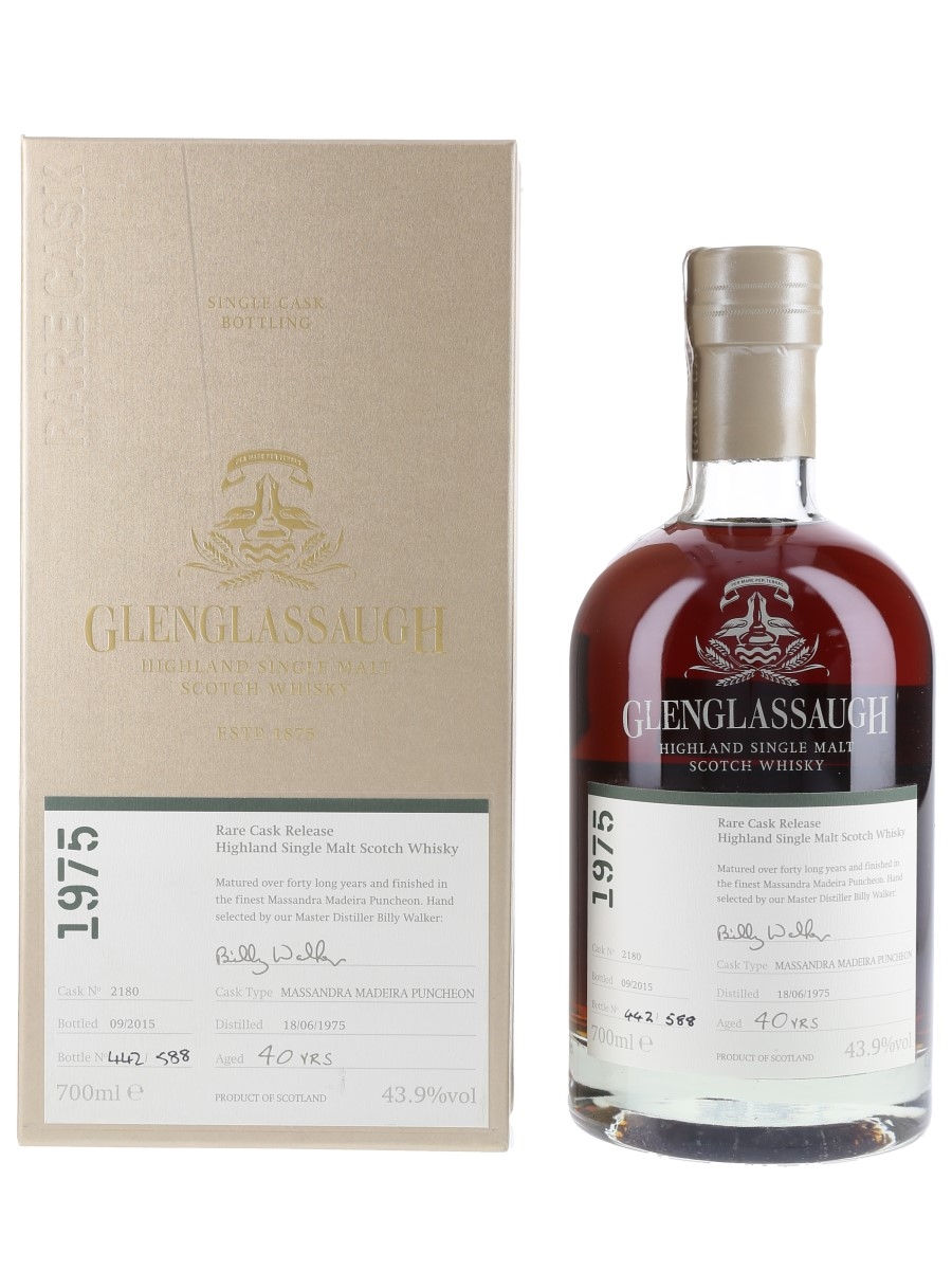 Glenglassaugh 1975 40 Year Old Massandra Madeira Puncheon 2180 Bottled 2015 - Rare Cask 70cl / 43.9%