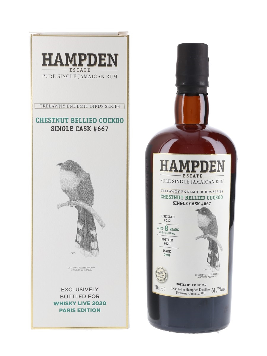 Hampden 2012 8 Year Old Cask #667 OWH Bottled 2020 - Chestnut Bellied Cuckoo 70cl / 61.7%