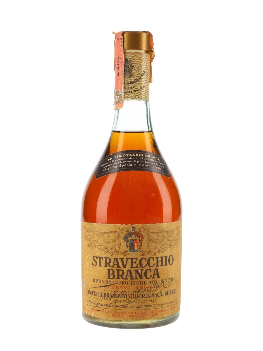 Branca Stravecchio Brandy Bottled 1970s 75cl / 42%