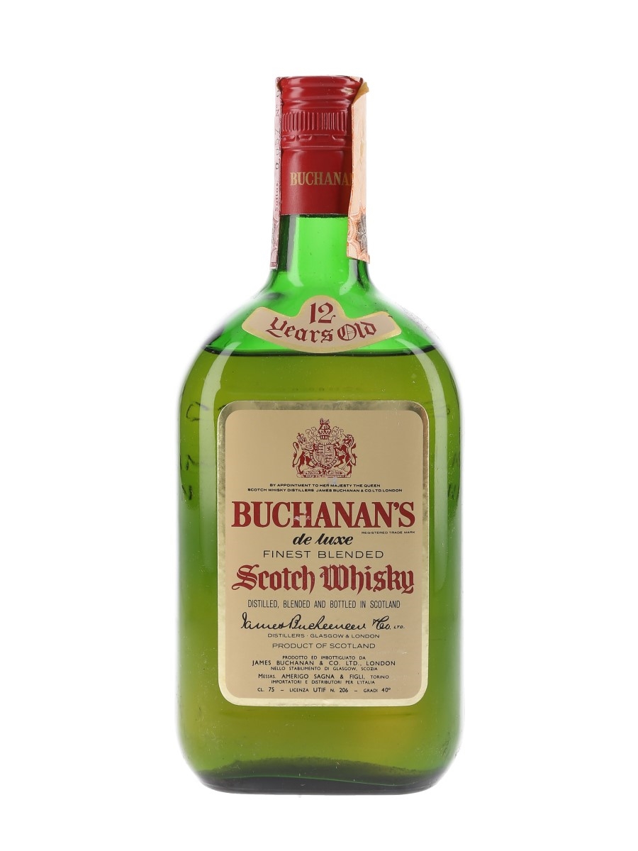Buchanan's 12 Year Old De Luxe Bottled 1970s - Sagna 75cl / 40%