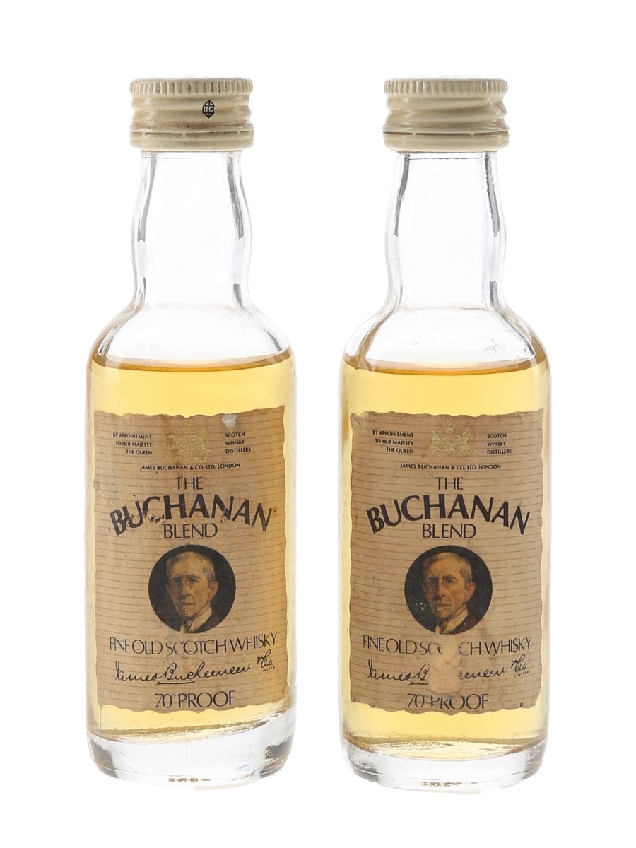 Buchanan Blend Bottled 1970s 2 x 5cl / 40%