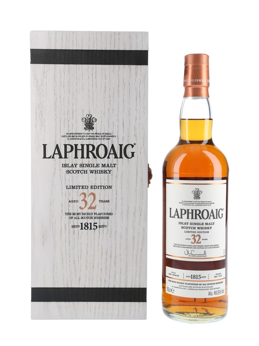 Laphroaig 32 Year Old Limited Edition Bottled 2015 70cl / 46.6%