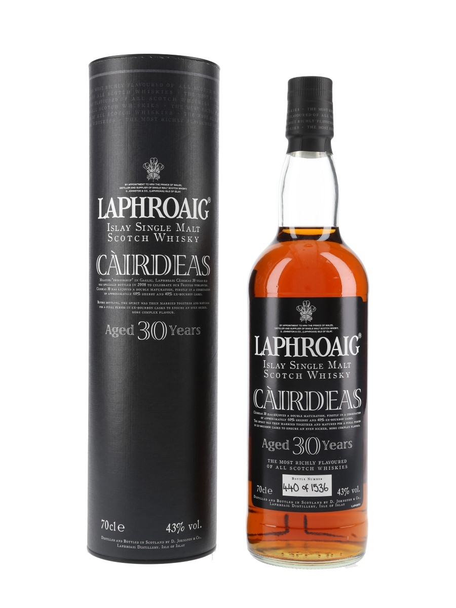 Laphroaig Cairdeas 30 Year Old Bottled 2008 70cl / 43%