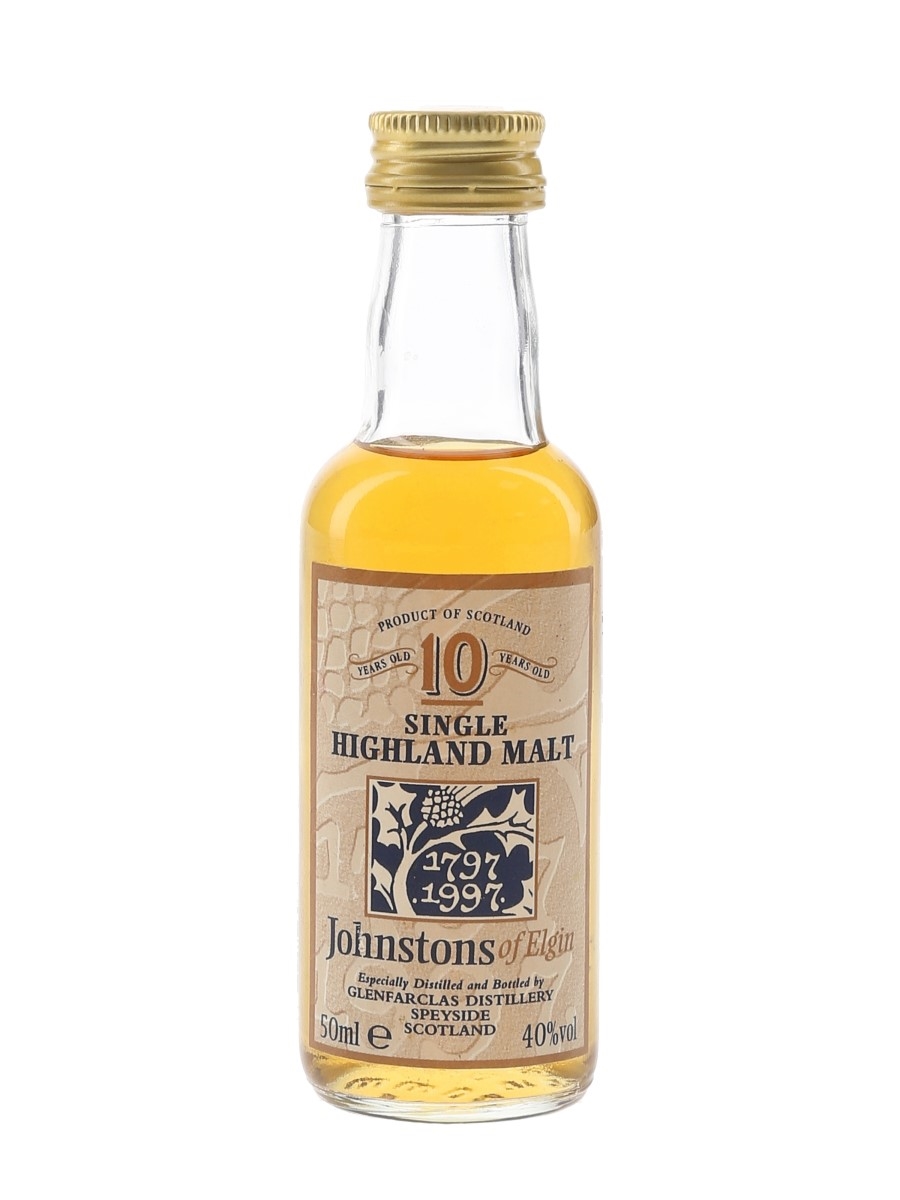 Glenfarclas 10 Year Old Johnstons Of Elgin Bottled 1997 5cl / 40%