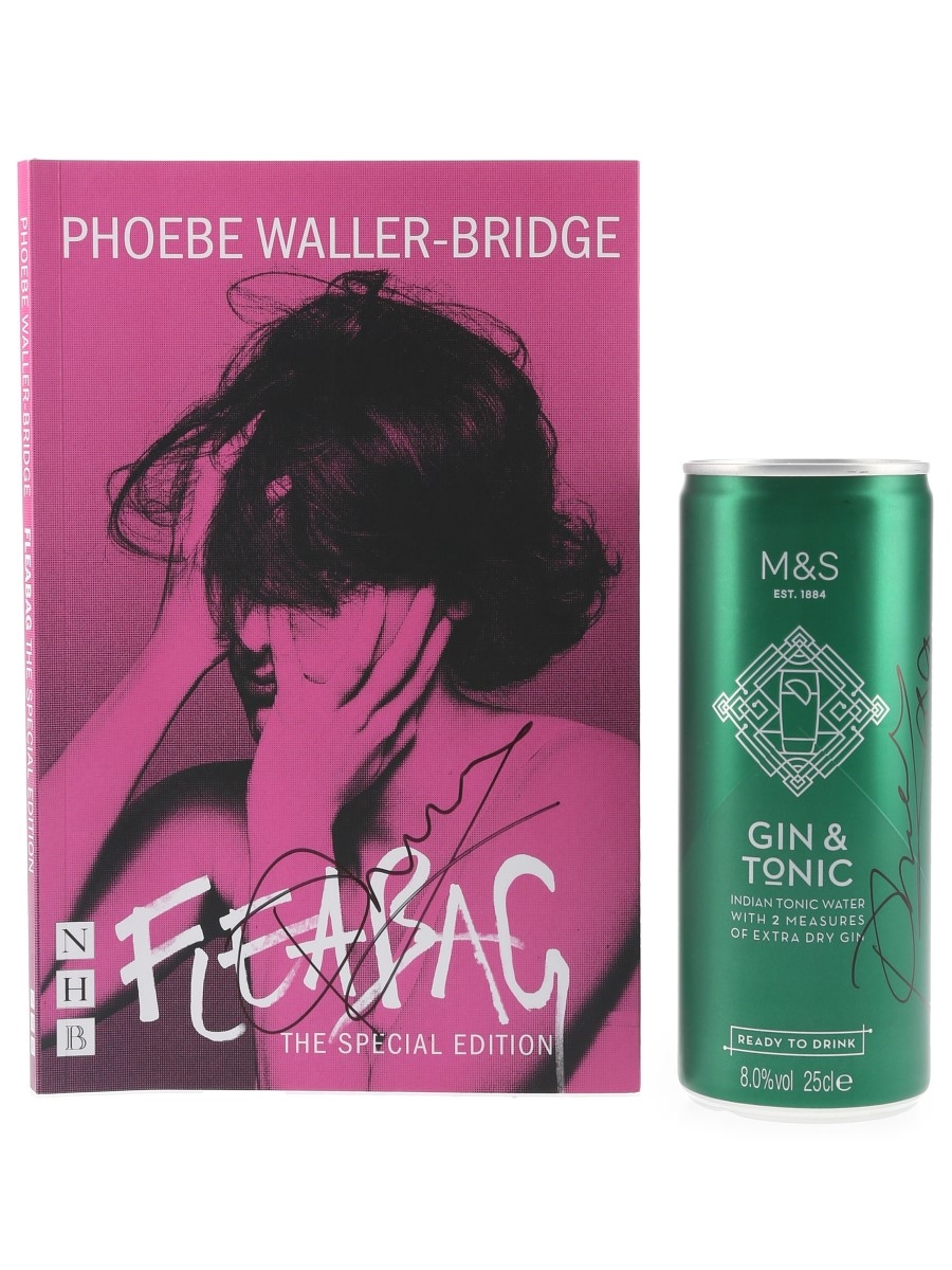 Fleabag Script With M & S Gin & Tonic Signed By Phoebe Waller-Bridge 